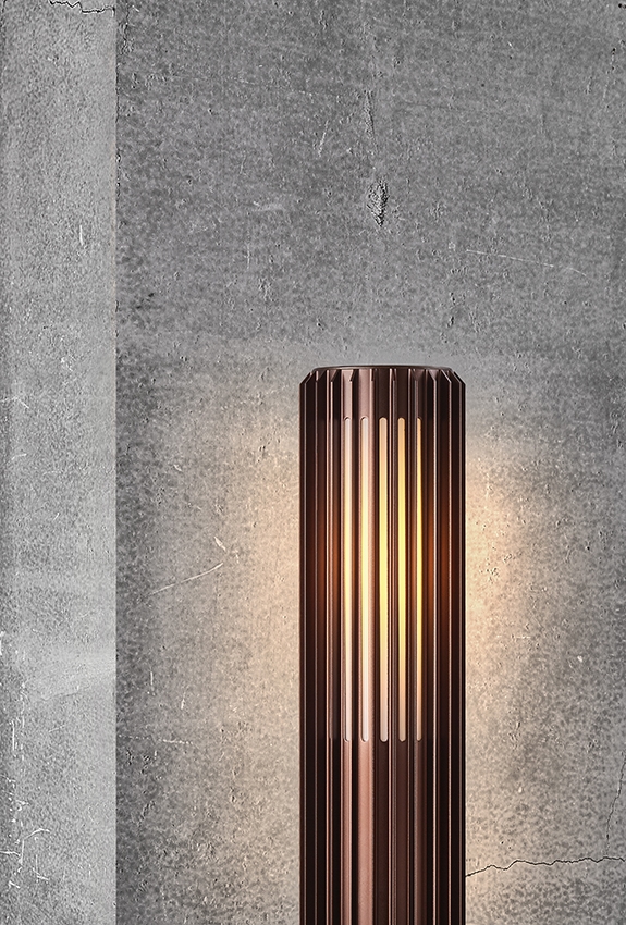 Aludra 45 Gartenlampe, metallisch braun